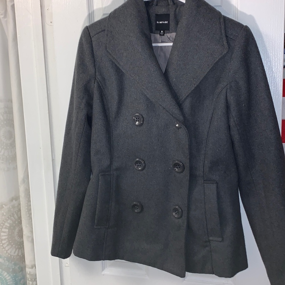 Rampage Wool Coat! Gray